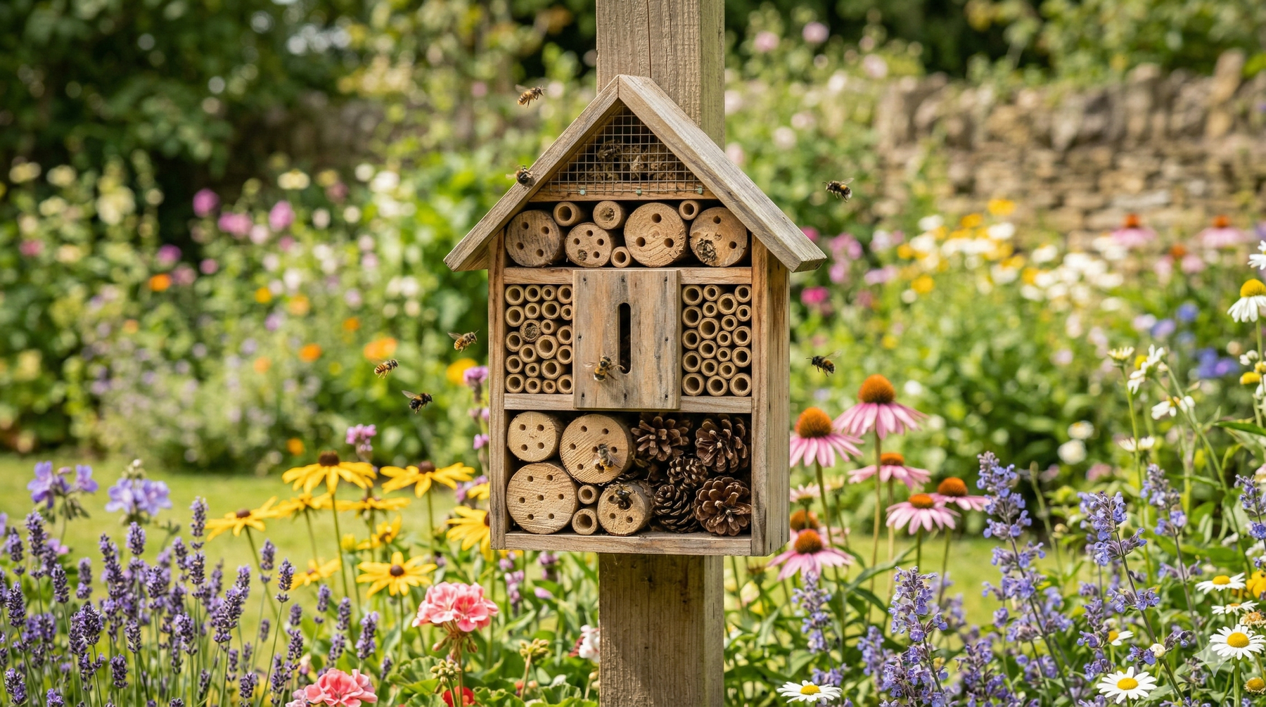 Bienennisthilfe: Unterstützung für Bienen im Garten - So geht's