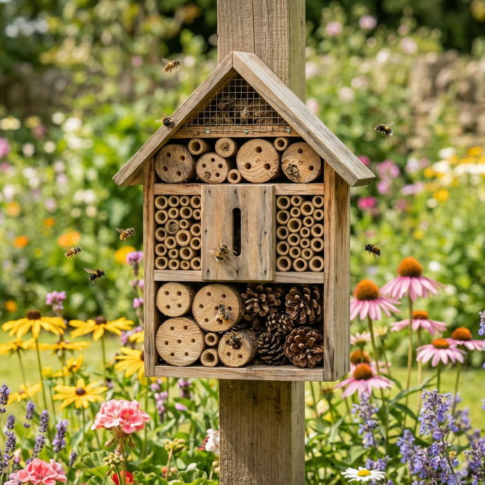 Bienennisthilfe: Unterstützung für Bienen im Garten - So geht's