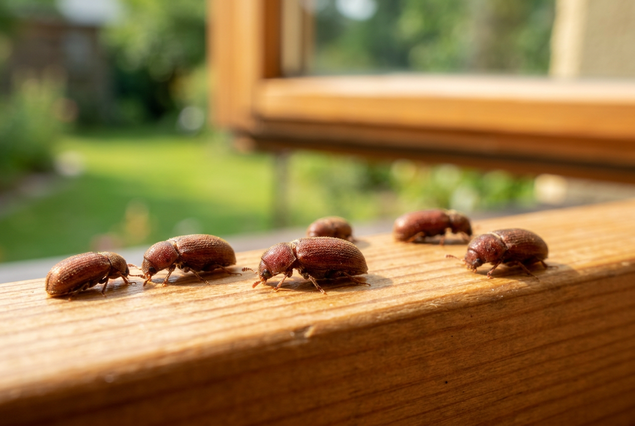 Brotkäfer am Fenster: Ursachen finden und effektiv bekämpfen