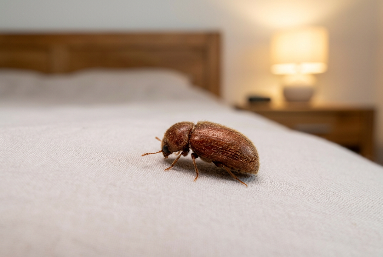 Brotkäfer im Schlafzimmer: Ursachen erkennen und dauerhaft entfernen