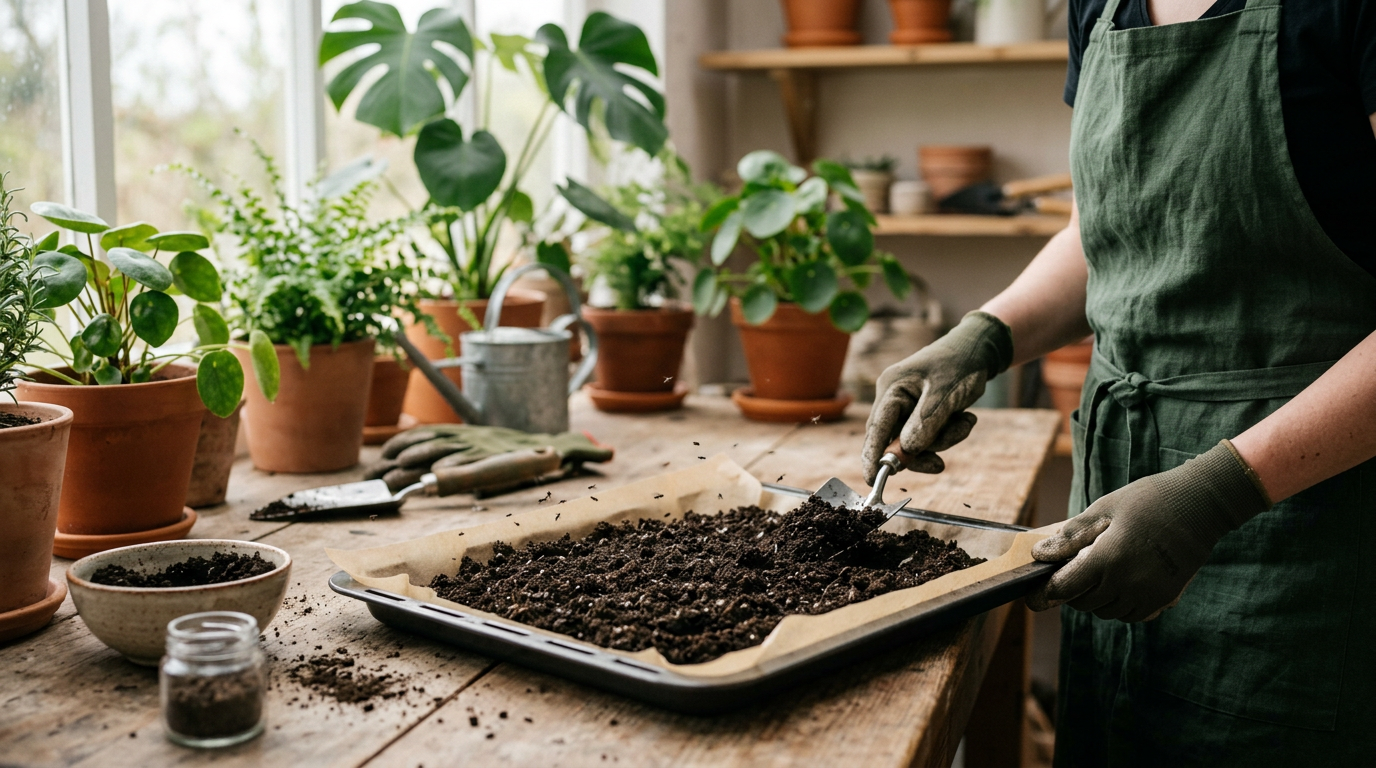 Erde backen Trauermücken