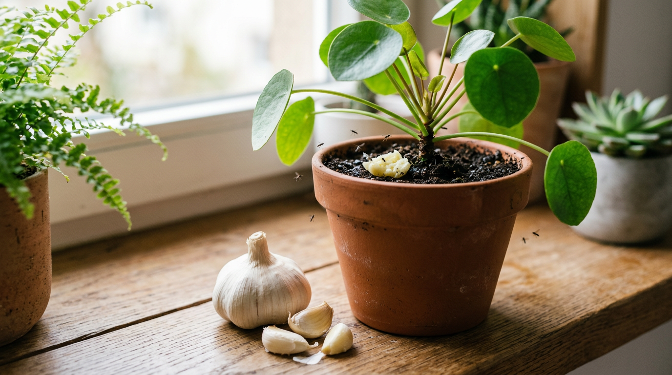 Knoblauch gegen Trauermücken