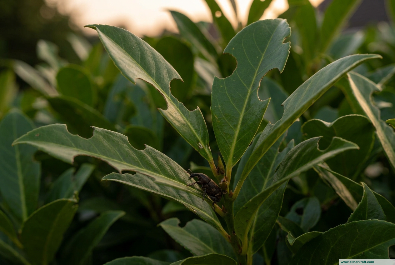 Dickmaulrüssler am Kirschlorbeer bekämpfen: Experten-Tipps für eine gesunde Hecke