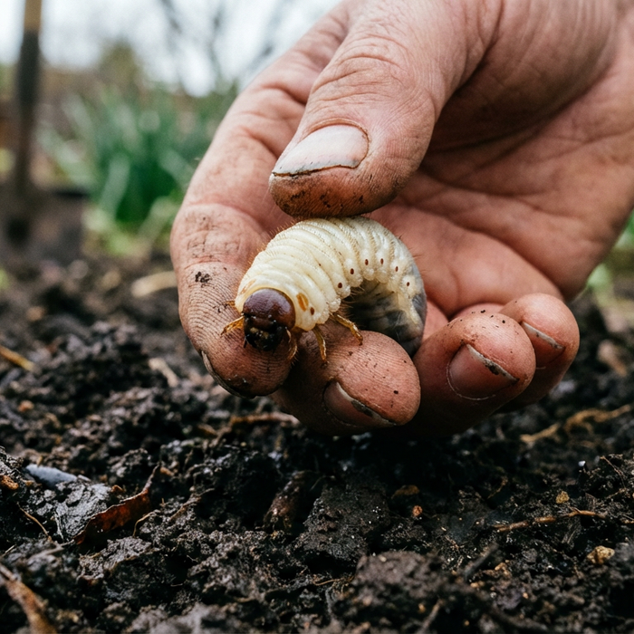 Engerlinge in der Erde: Schädlinge erkennen und biologisch bekämpfen