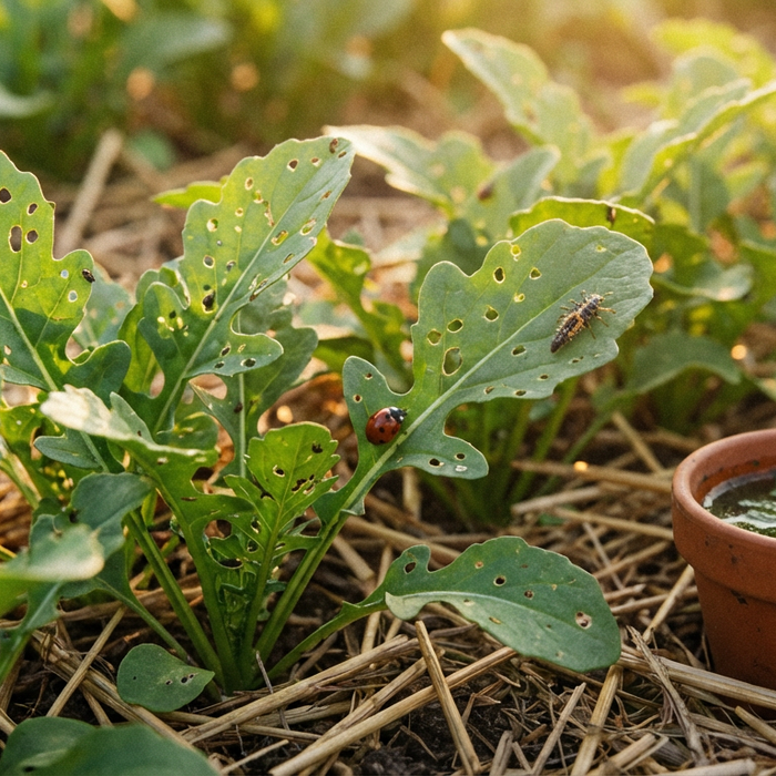 Erdflöhe an Rucola bekämpfen: Ursachen, Schadbild & biologische Lösungen