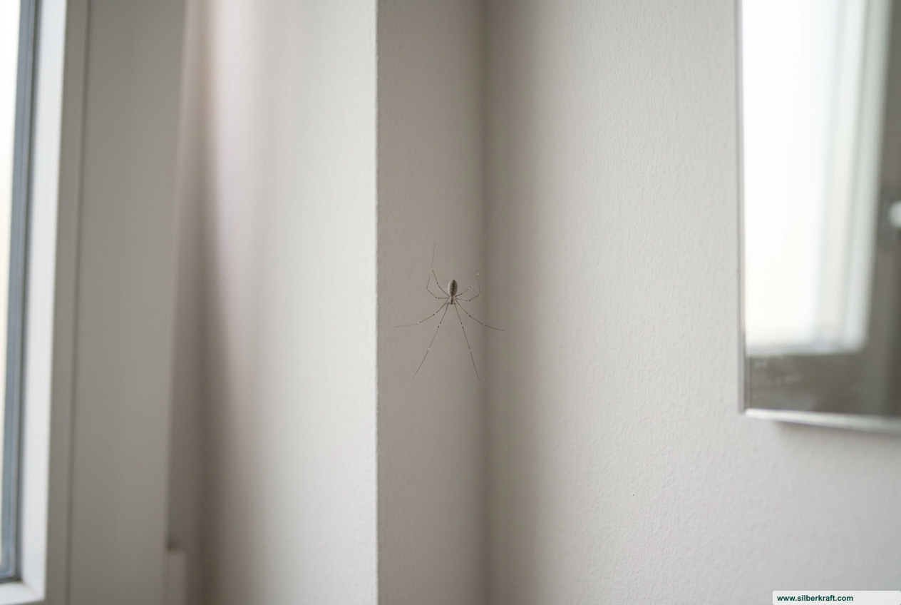 Kleine weiße Spinne im Haus: Arten erkennen und richtig handeln