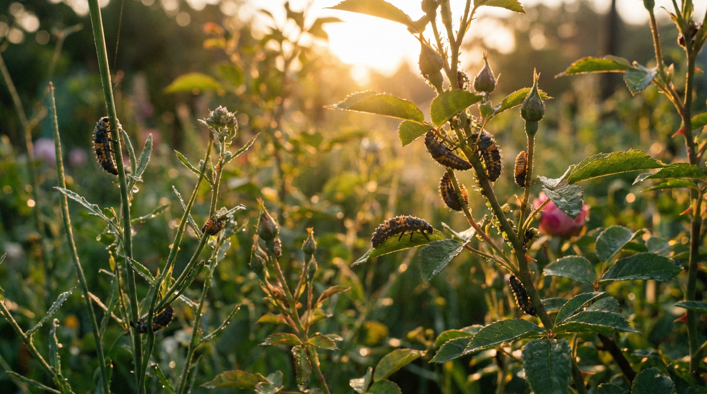 Marienkäfer Larven: Alles über die nützlichen Blattlaus-Jäger im Garten