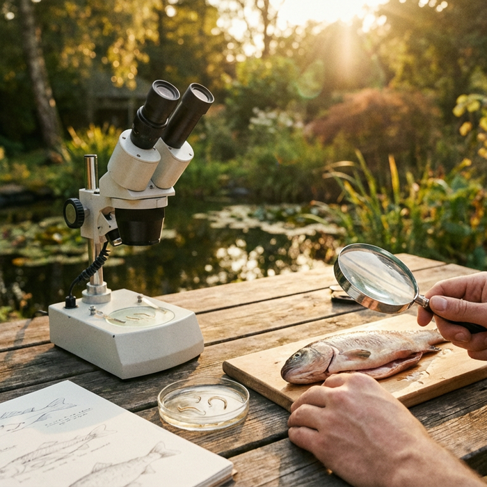 Nematoden beim Fisch: Diagnose, Behandlung & Zoonose-Gefahr