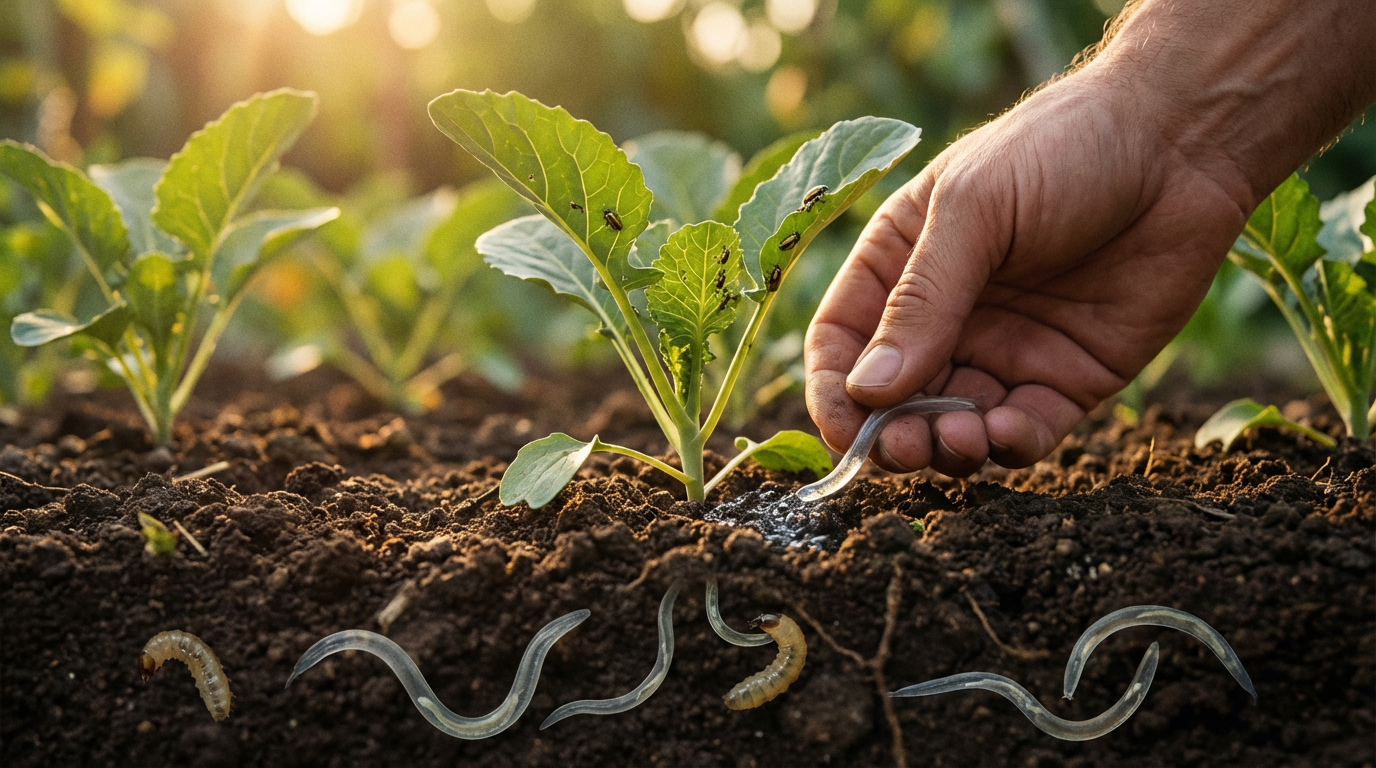 Nematoden gegen Erdflöhe: Biologische Bekämpfung der Larven