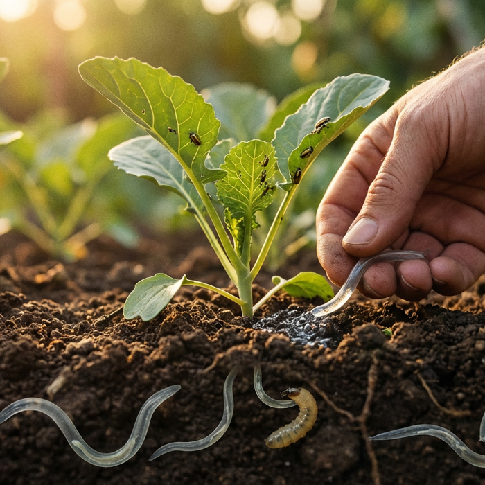 Nematoden gegen Erdflöhe: Biologische Bekämpfung der Larven