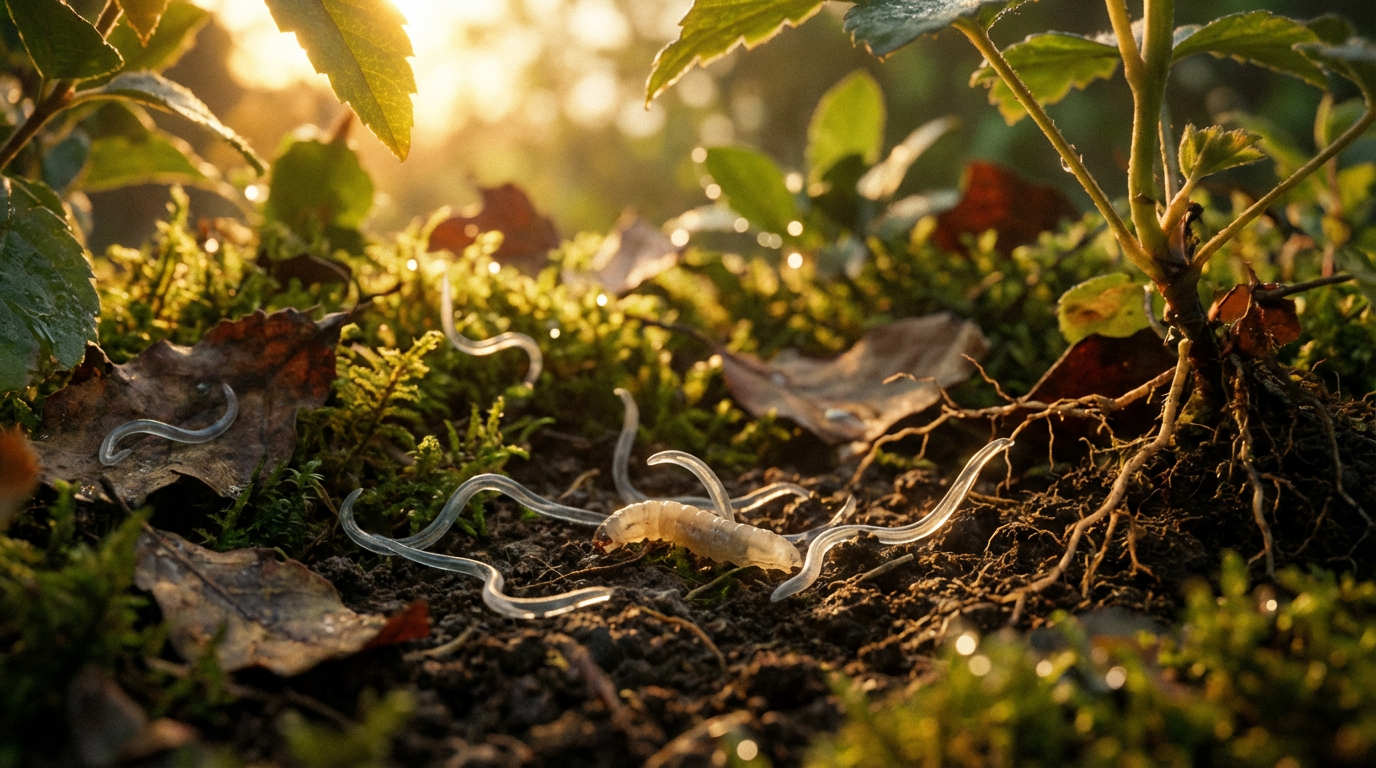 Nematoden gegen Trauermücken: Die biologische Geheimwaffe