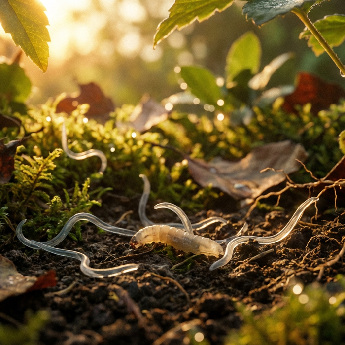 Nematoden gegen Trauermücken: Die biologische Geheimwaffe