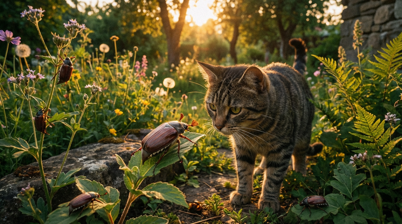 Sind Junikäfer giftig für Katzen? Alles über Gefahren und Schutz