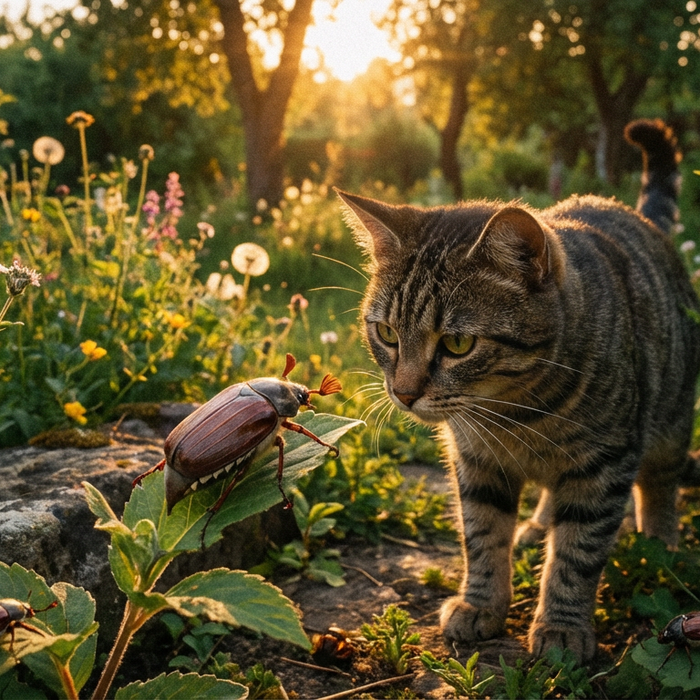 Sind Junikäfer giftig für Katzen? Alles über Gefahren und Schutz