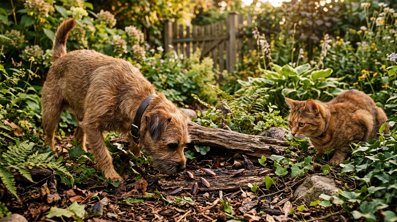 Sind Kakerlaken gefährlich für Hund und Katze? Risiken & Tipps