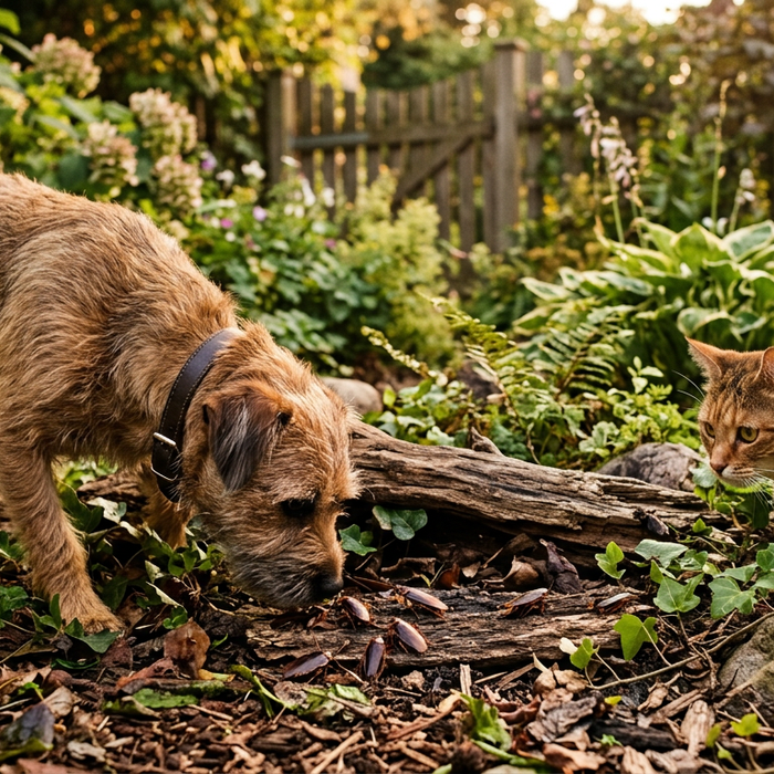 Sind Kakerlaken gefährlich für Hund und Katze? Risiken & Tipps