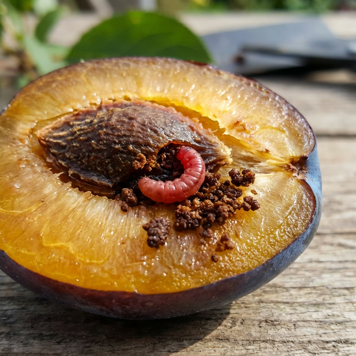 Pflaumenwickler Raupe: Schadbild erkennen und den Schädling biologisch bekämpfen