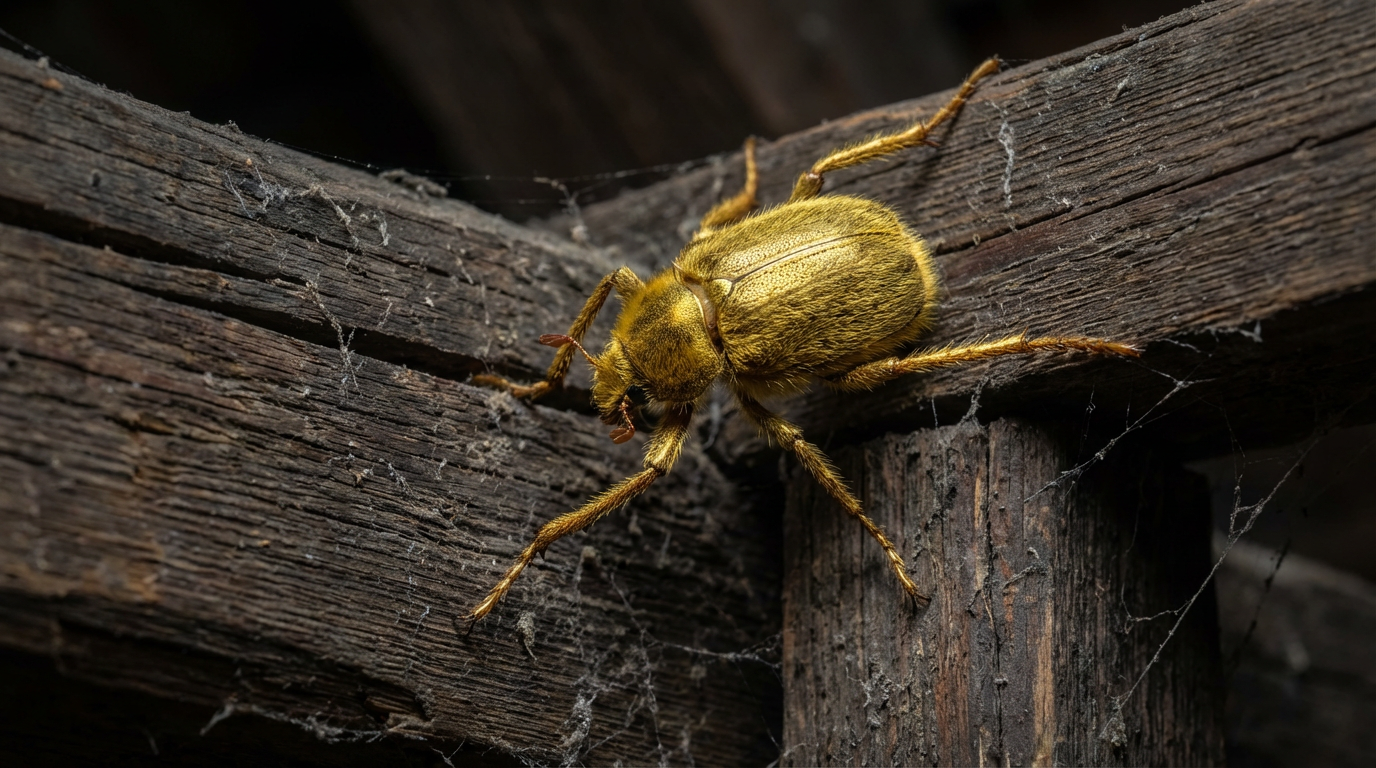 Ursache Messingkäfer: Warum der goldene Schädling Ihr Haus bewohnt