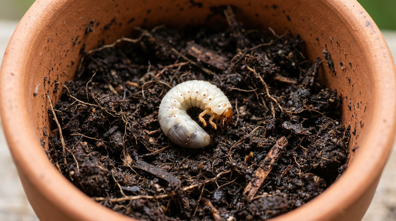 Engerlinge im Blumentopf: Erkennen, bekämpfen und Pflanzen retten
