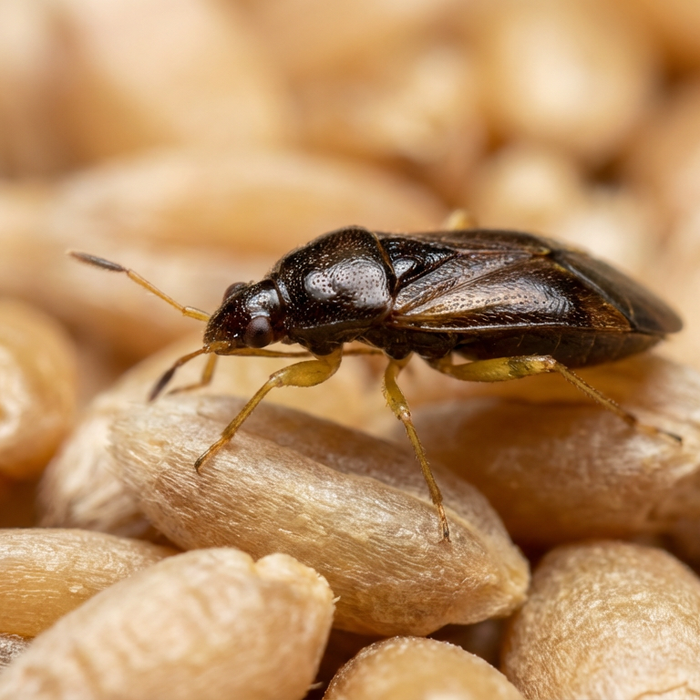 Können Lagerpiraten fliegen? Alles über den Nützling Xylocoris flavipes