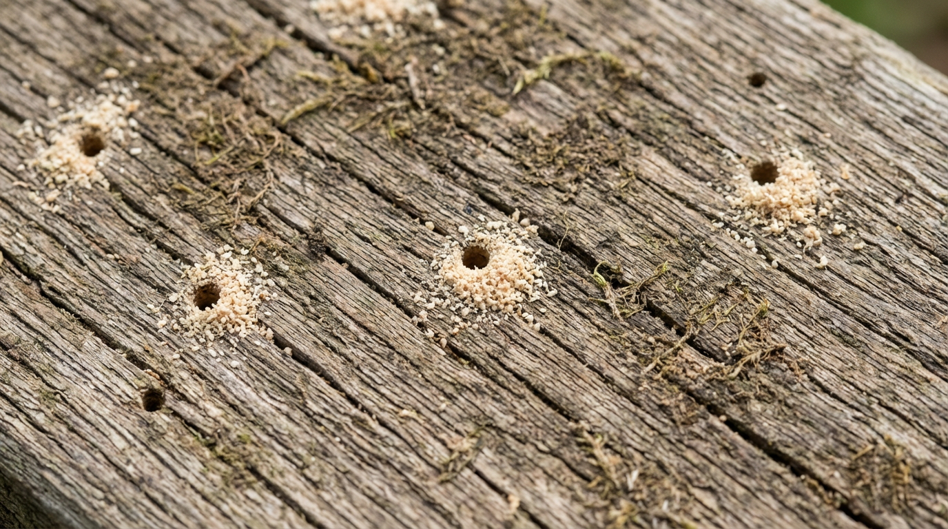 Holzwurm Zeichen: So erkennen und bekämpfen Sie den Befall sicher