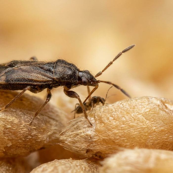 Was sind Lagerpiraten? Alles über Xylocoris flavipes im Vorratsschutz