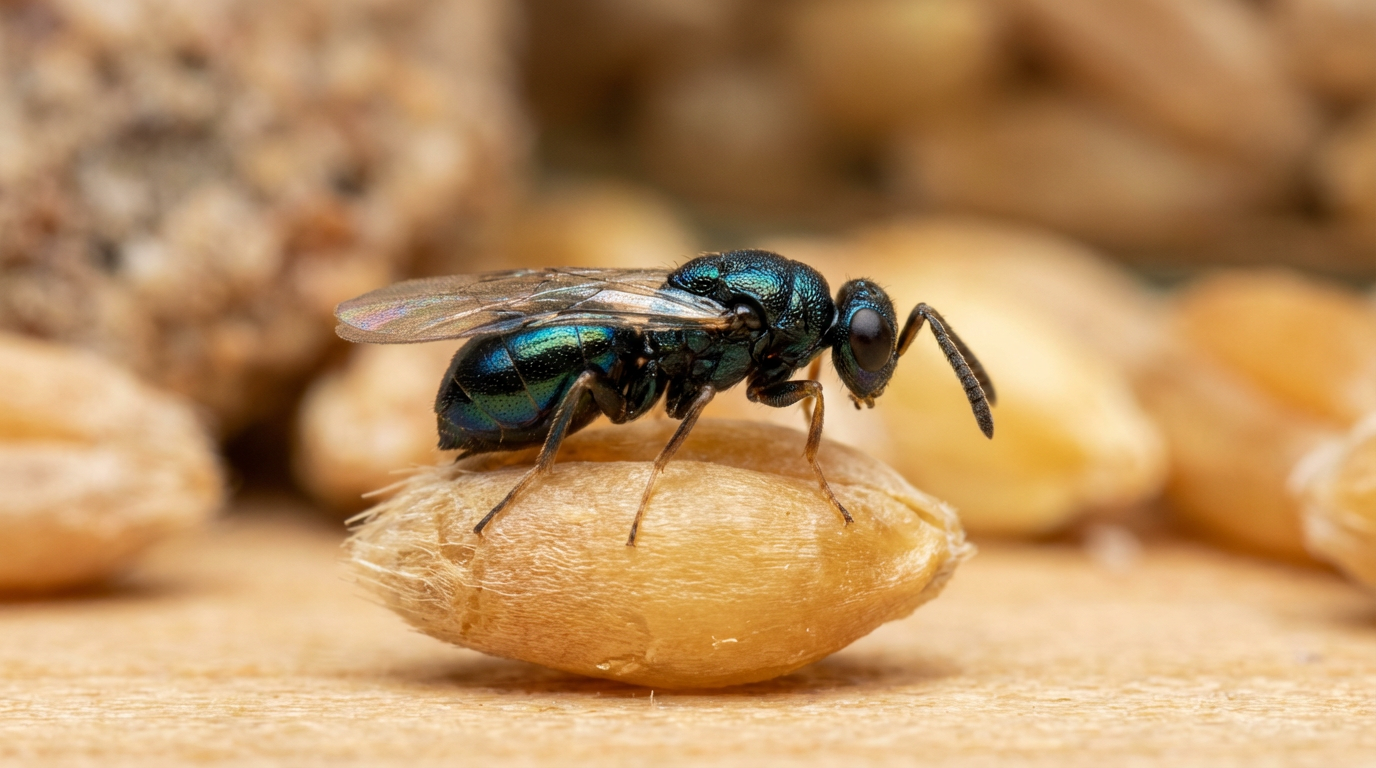 Lagererzwespe gegen Speckkäfer: Biologische Schädlingsbekämpfung effektiv nutzen