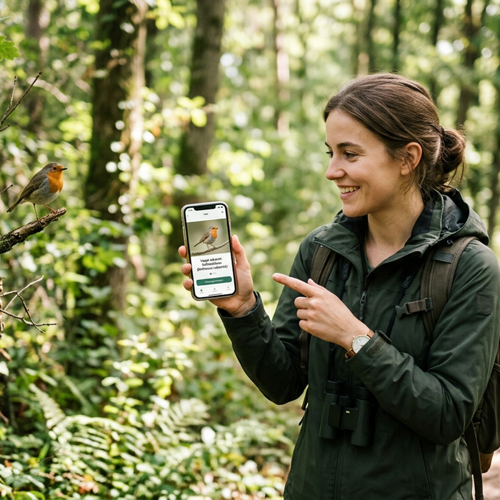 Vogelstimmen erkennen kostenlos online und mit App — Beitragsbild