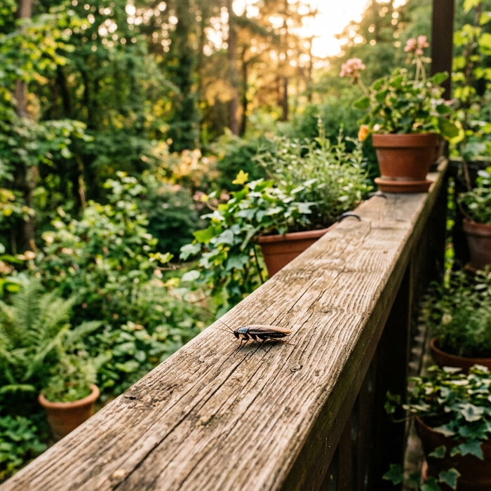 Waldschabe auf Balkon und Terrasse: Ursachen und was hilft