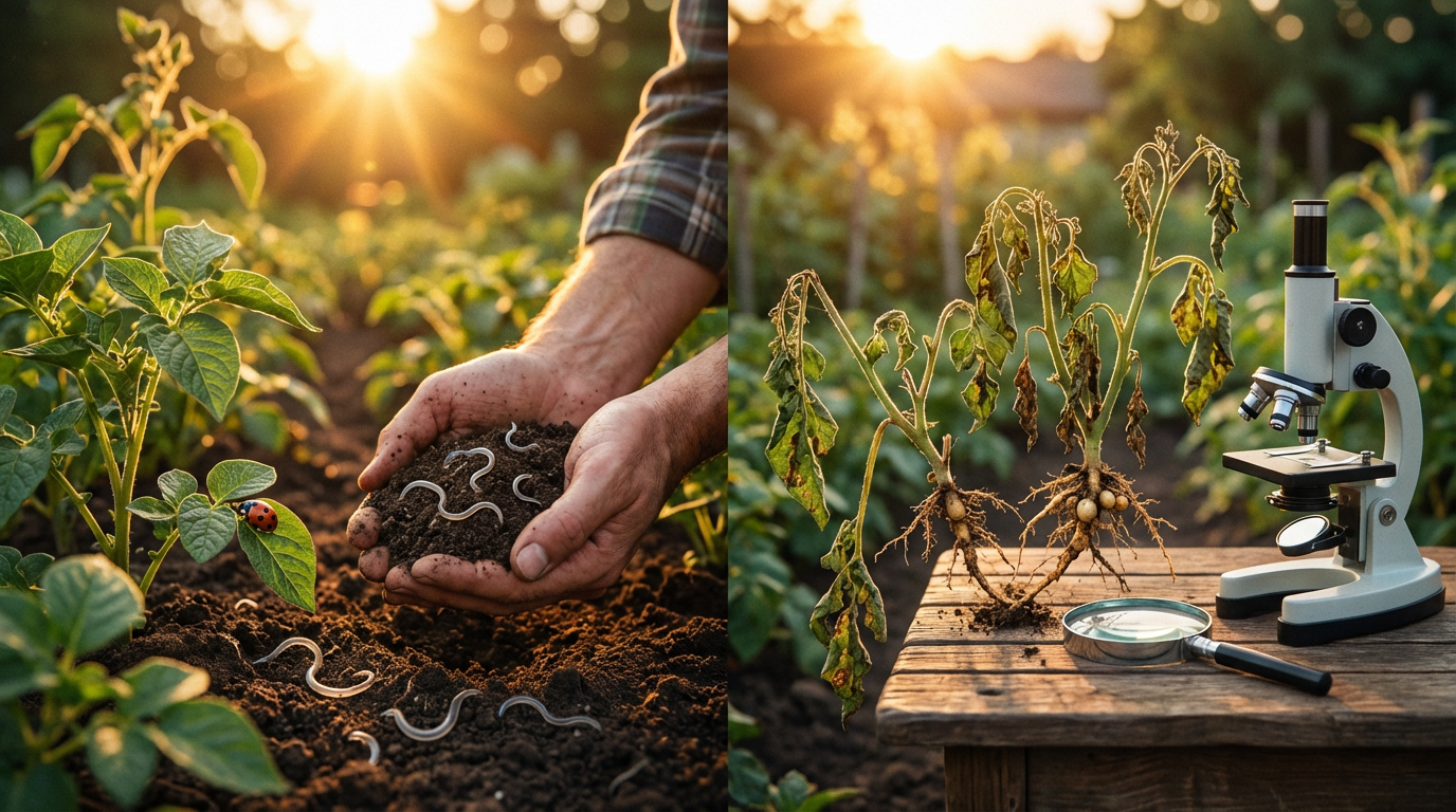 Was sind Nematoden? Nützlinge & Schädlinge im Garten erklärt