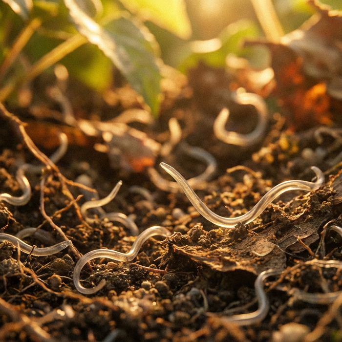 Wie sehen Nematoden aus? Größe, Form & Erkennungsmerkmale