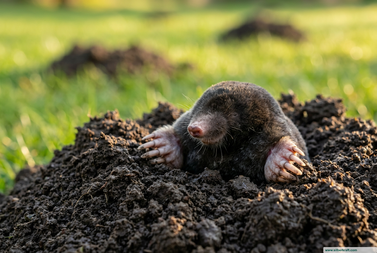 Wie tief gräbt ein Maulwurf? Alles über Gänge und Erdhügel: Experten-Ratgeber