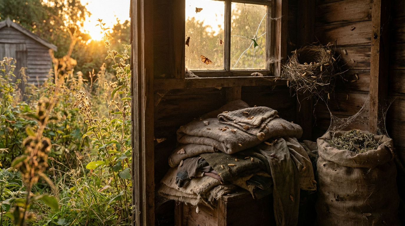 Wo verstecken sich Motten in der Wohnung? Geheime Nester
