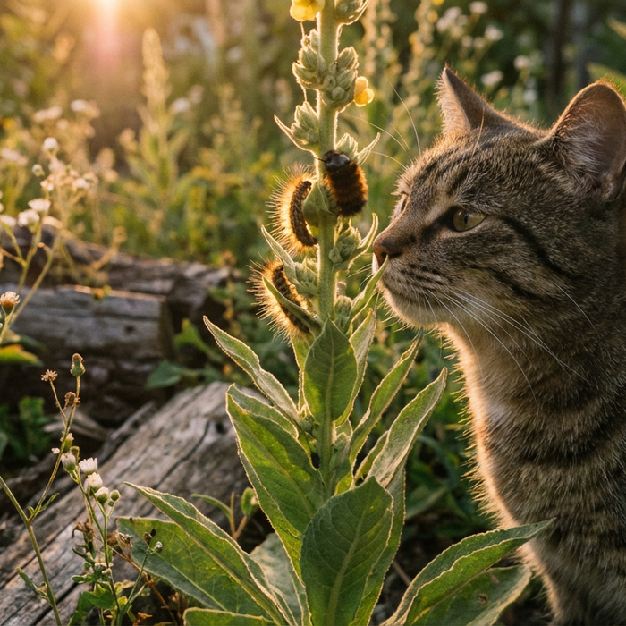 Wollkrautblütenkäfer & Katze: Gefahr durch Larvenhaare?