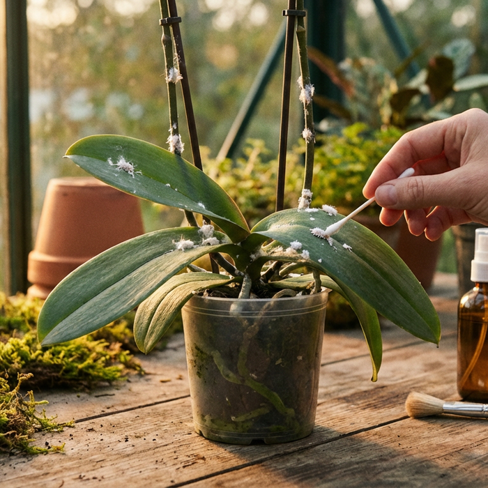 Wollläuse an Orchideen: Befall erkennen & erfolgreich bekämpfen