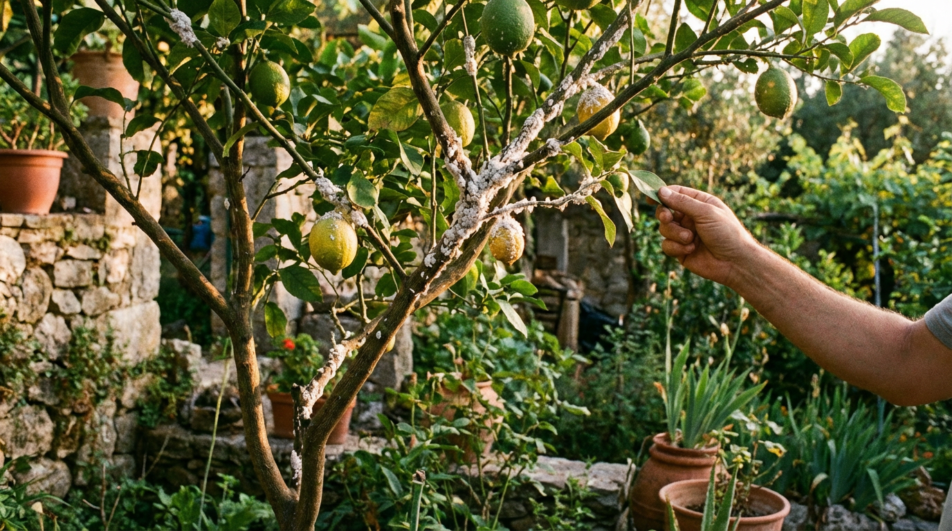 Wollläuse am Zitronenbaum: Erkennen, bekämpfen & vorbeugen
