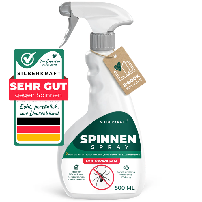 Silberkraft Spinnen Spray 500ml inkl. E-Book