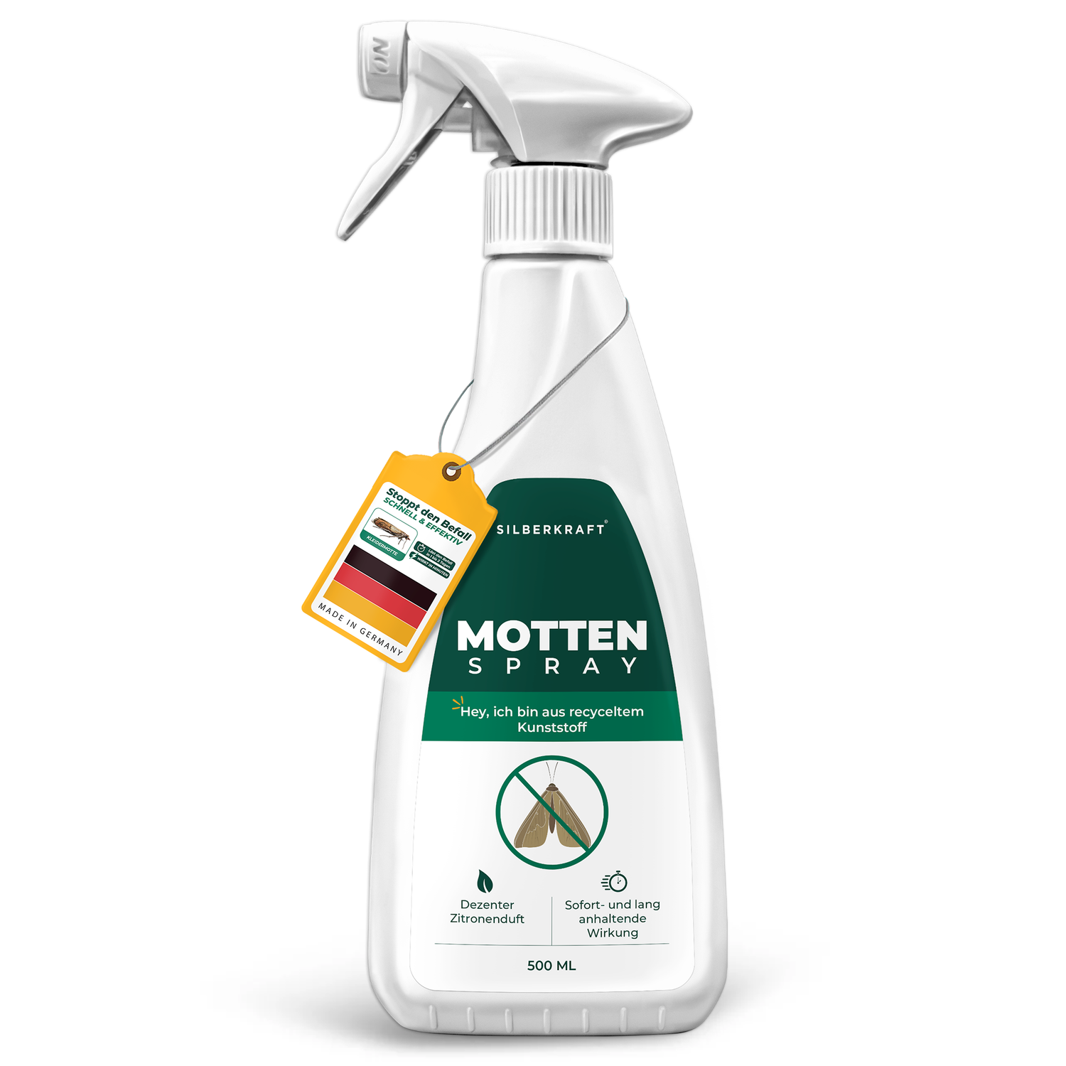 Mottenspray gegen Kleider- & Lebensmittelmotten - Silberkraft