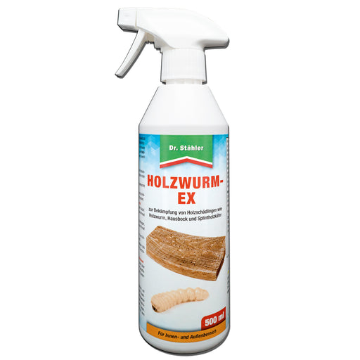 Effektives Holzwurm-Ex-Spray: Zuverlässiger Schutz vor Holzschädlingen wie dem Holzwurm, Hausbock und Splintholzkäfer - Silberkraft