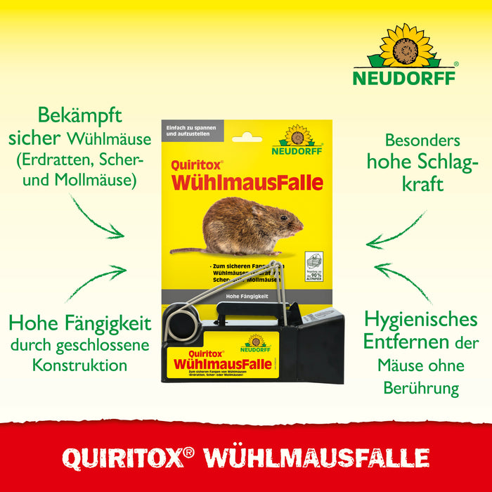 Neudorff Quiritox WühlmausFalle - Silberkraft