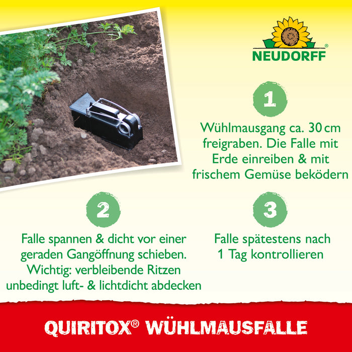 Neudorff Quiritox WühlmausFalle - Silberkraft