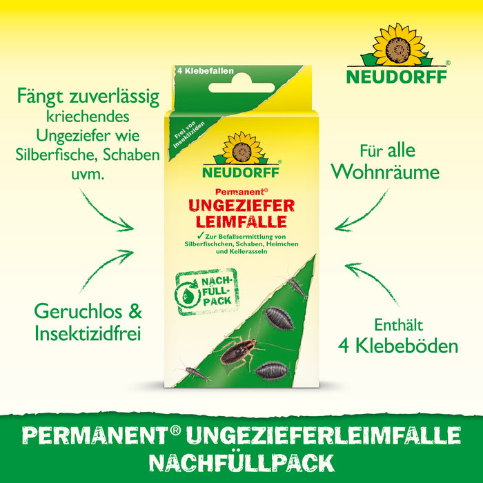 Neudorff Permanent UngezieferLeimFalle Nachfüllpack - Silberkraft