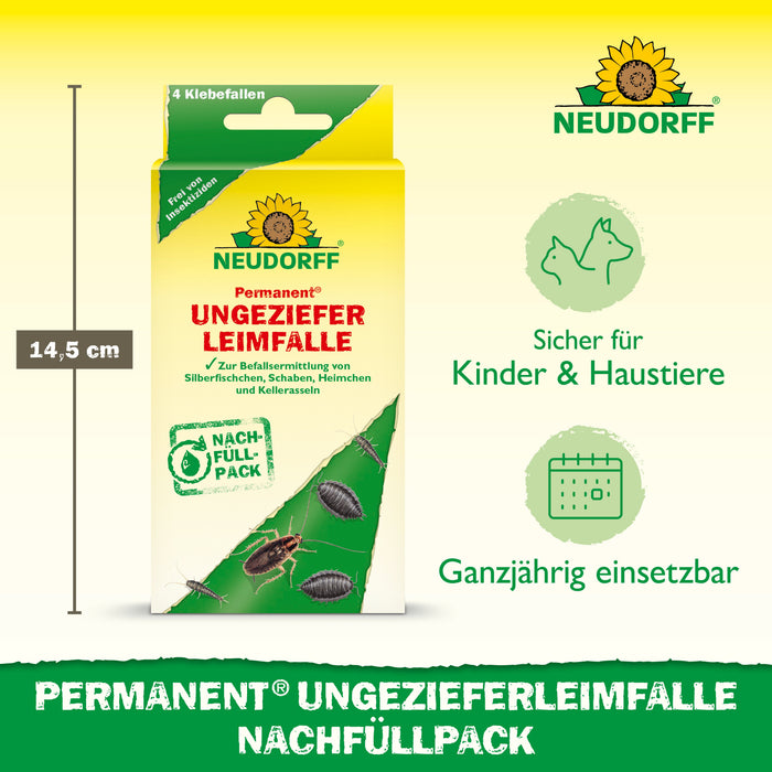 Neudorff Permanent UngezieferLeimFalle Nachfüllpack - Silberkraft