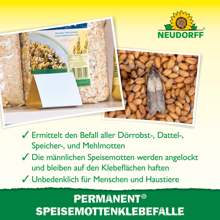 Neudorff Permanent SpeisemottenKlebefalle - Silberkraft
