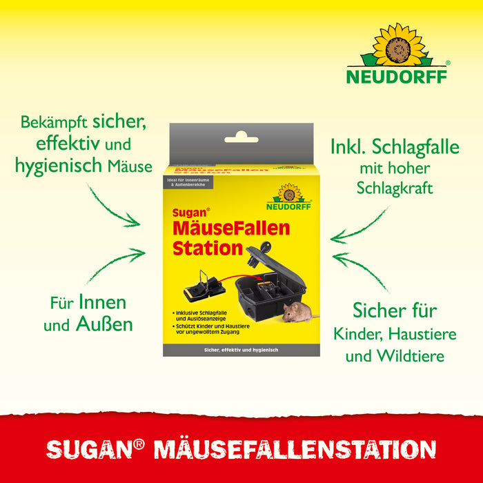 Neudorff Sugan MäuseKöderStation&Duftköder - Silberkraft