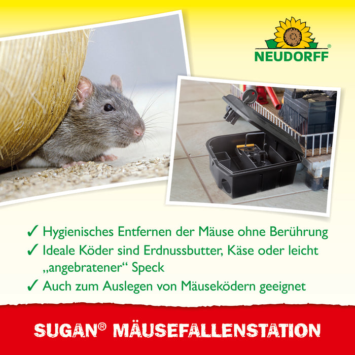 Neudorff Sugan MäuseKöderStation&Duftköder - Silberkraft