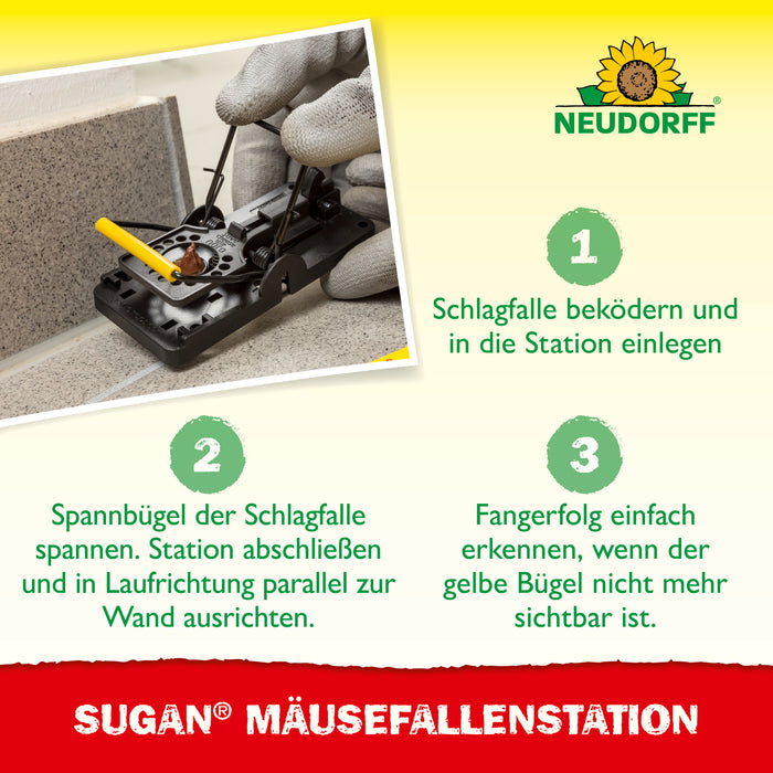 Neudorff Sugan MäuseKöderStation&Duftköder - Silberkraft