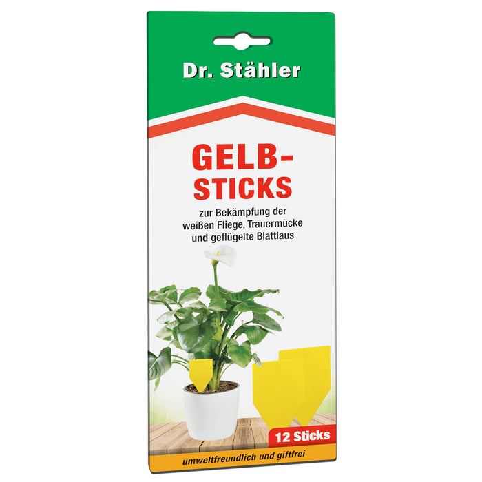 Effektive Gelbsticks zur Bekämpfung fliegender Insekten wie die weiße Fliege, Trauermücke & Blattlaus - Silberkraft