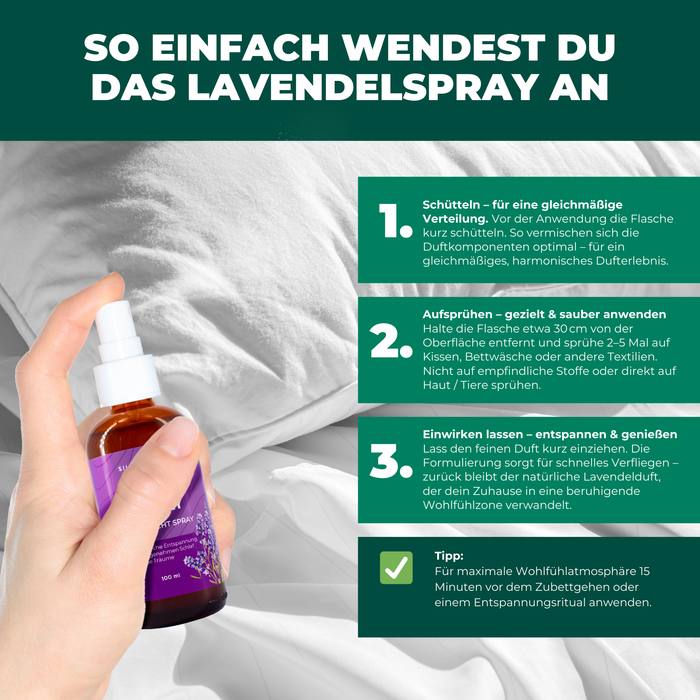 Lavendelspray Glas - Silberkraft