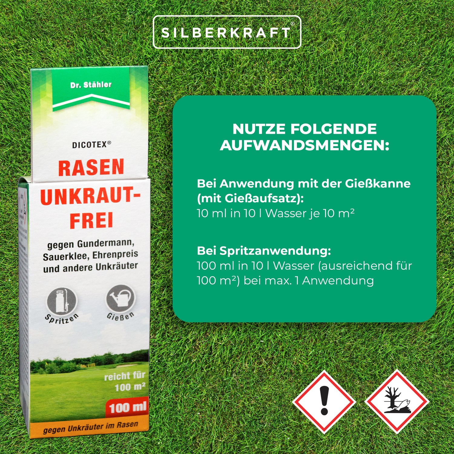 Dicotex Rasen Unkraut-Frei: Effektives Herbizid für einen makellosen Rasen - Silberkraft